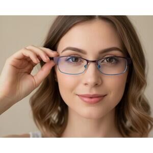 Lafont France Issy & LA Lovely Women Eyeglasses Blue Black
